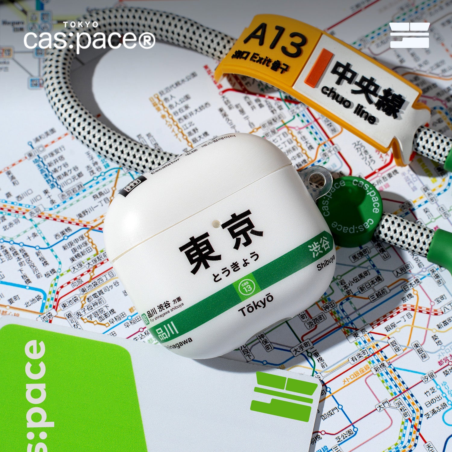 cas:pace 20S/S "Watermelon" Quicksand AirPods Case